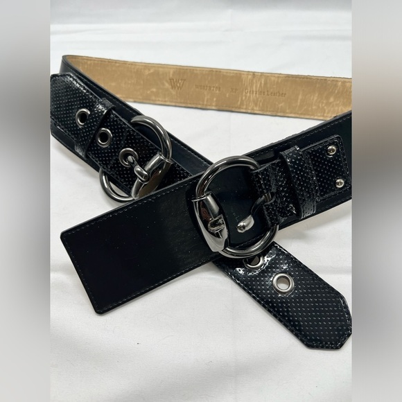 W by Worth wide double buckle belt main image 7